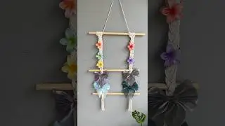 DIY Hair Clip Holder ✨ #diydecorate #diy #shortsviral #homedecor #decor #art #macrame