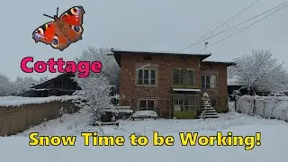 An Enchanting Snowy Stroll to our Renovation: Discover the Hidden Beauty of a Bulgarian Village!