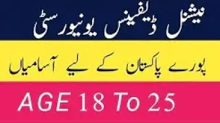 National Defence University Islamabad Jobs 2020  NDU Jobs 2020  Defence University Jobs 2020