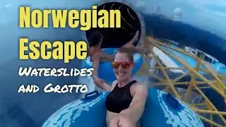 Waterslides on a Cruise Ship - Norwegian Escape Waterslides