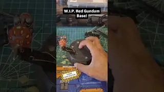 W.I.P. Hg Red Gundam! #gundambuilder #nugundam #bandai #gunpla #anime #gquuuuuux #hguc
