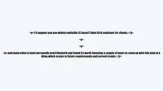 How to Split Table nicely in JSP
