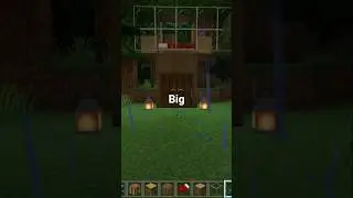 big tree inside small house in Minecraft