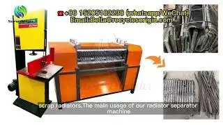 Radiator Separator Machine,Scrap Radiator Cutter and Copper Separating Machine  E-waste Recycling
