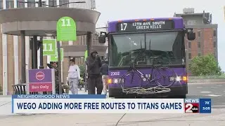 WeGo adding more free routes to Titans games