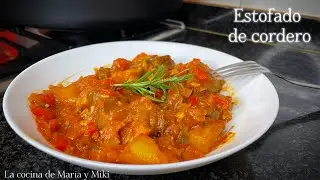 LAMB STEW with potatoes, traditional recipe