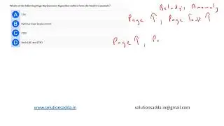 NIC NIELIT SCIENTIST-B 2020 | OS | PAGE REPLACEMENT | SOLUTIONS ADDA | NIC TEST SERIES | NIC PYQS