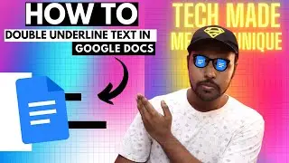 How to double underline text in google docs | how to double underline words in google docs