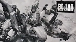 ガンプラ メッキ「RE/100 1/100 ビギナ・ギナ エクストラフィニッシュ（MS XM-07 VIGNA-GHINA）」開封・組立・レビュー / 機動戦士ガンダムF91 / プレバン