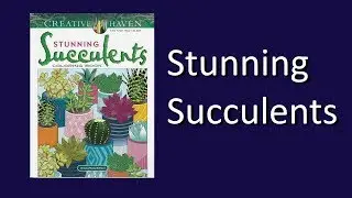 Stunning Succulents by Jessica Mazurkiewicz (Creative Haven) Coloring Book Flip Through