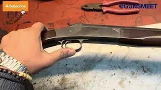 Buffing Midland Gun Company .12 Bore single barrel shot gun, rust removal. Complete explanation.