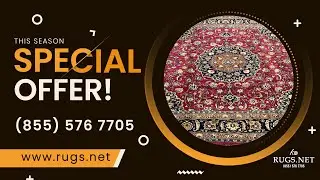 10 x 10 Rare Square Traditional Persian Mashad Rug