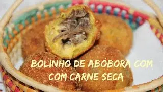 BOLINHOS DE ABÓBORA COM CARNE SECA