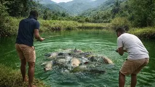 අයියයි මල්ලි කොරලි දඩයම | Village Fishing in Sri Lanka 🐟