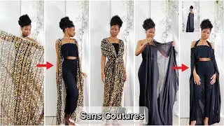 SANS COUTURE De Foulard à Long Gilet : 5 Modèles // From Scarf to Long Vest SEAMLESS✨