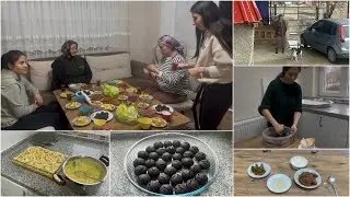 AKŞAM ÇAYINA ISLAK KURABİYE VE MUZLU PASTA YAPIMI👍🏻 VLOG