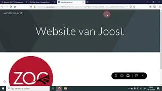 Een voorbeeld van je Google Site website bekijken
