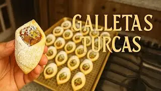 ✨ Galletas Turcas de Manzana con Pistache | Receta Fácil y Deliciosa 🍎🌰