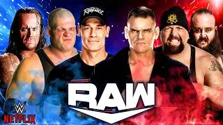 WWE Raw: Джон Сина, Андертейкер Кейн против Гюнтера Биг Шоу, Браун Строуман | Полный матч 11 февр...
