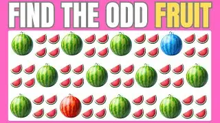 Find the ODD One Out &ndash; Fruit Edition 🥝🍓🍒 Easy, Medium, Hard &ndash; 30 Levels | Bird Quiz