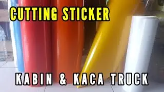 CUTTING STICKER KABIN MOBIL TRUCK #cuttingstiker #stickerkacamobil