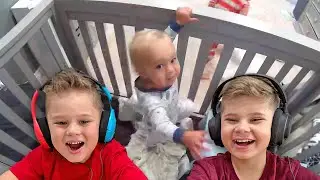Ollie and Finn React To Viral Baby Crib Escape Video 5 Years Later!!
