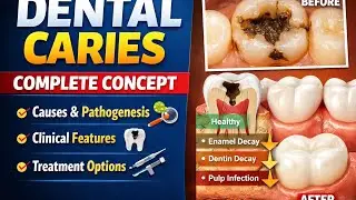 Dental Caries Explained | Causes, Pathogenesis, Clinical Features & Treatment 🦷 #bds #youtube #viral