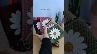 Daisy Mini Purse (Dompet rajut mini) #crochet #crocheting #croche #crochetpattern #rajut #rajutan