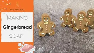 Gingerbread Cold Process Soaps -  a cute Christmas Stocking filler