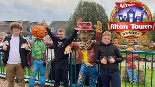 Alton Towers Vlog - November 2020 | *FIRST TIME REACTIONS* of Scarefest