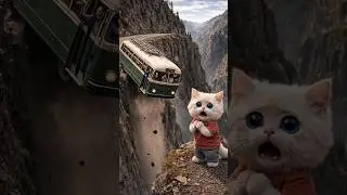 Honest cat sev the bus . #cat #ai #shorts #aistory