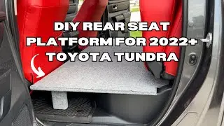 DIY Backseat Platform for 2022+ Toyota Tundra | Step-by-Step  🚗🔧🔍