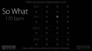 So What (170 bpm) : Jazz Backing track
