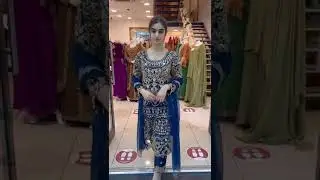 Pakistani Long Trouser Suit ||Gorgeous Fully Embroidered Kameez