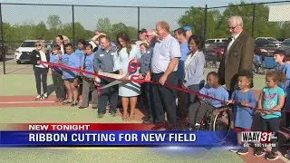 Ribbon cutting for special needs softball field in Morgan County