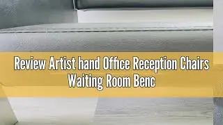 Review Artist hand Office Reception Chairs Waiting Room Bench Guest Chairs, Leather Bench 60.6'' Con