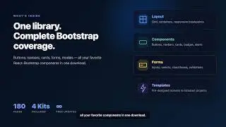 React-Bootstrap Widget Library — Pixel-Perfect Bootstrap Components for Axure RP