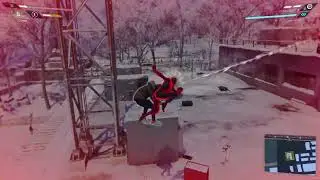 SPIDER MAN MILES MORALES FIXING TOWER SIGNAL BURNING BUILDING #pcgaming #spiderman #pcgames #4kpc