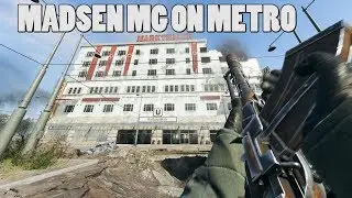 Dutch Madsen MG Gameplay on Metro map - Battlefield V