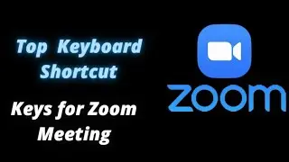 Some Zoom Cloud Meetings Shortcut Keys || Learn Easy