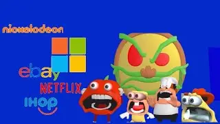 The Pizza Tower Screaming Meme With Oversimplified Logos Part 2