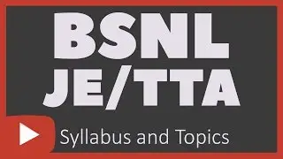 HOW TO PREPARE BSNL JE/ TTA  2016