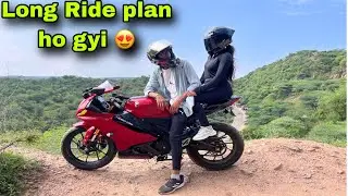 Long Ride with Girlfriend on R15v4 | Epic Adventure Begins! ❤️🔥