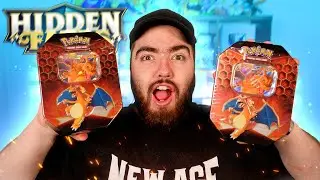 I Opened SIX POKEMON Hidden Fates Tins  searching for 🔥