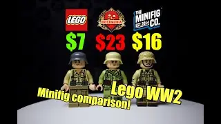 LEGO VS BRICMANIA VS THEMINIFIGCO? MINIFIG COMPARISON! WHICH IS BETTER?
