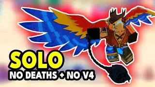How to SOLO Tyrant of the Skies [ No Deaths + No V4 ] | Blox Fruits