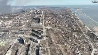 Drone footage captures destroyed Ukrainian city of Mariupol