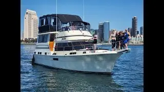 1985 Gulfstar 49 Aft Cabin Motor Yacht For Sale at Marriott Marina Downtown San Diego California