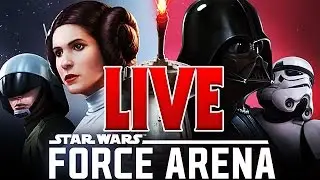 Star Wars: Force Arena - LIVE with 1.55 -NEW LEADERS/MAP! Part #2