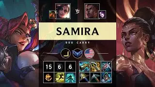 Samira ADC vs Mel: Quadra Kill, Unstoppable - NA Diamond Patch 25.S1.2